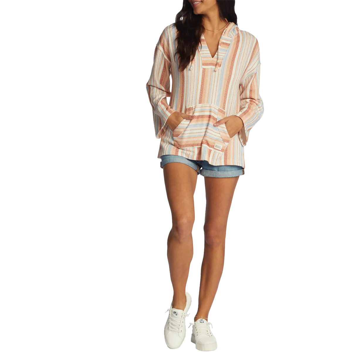 Women's Waves and Rays Hoodie EcoFriendlyProduction Winter Fit