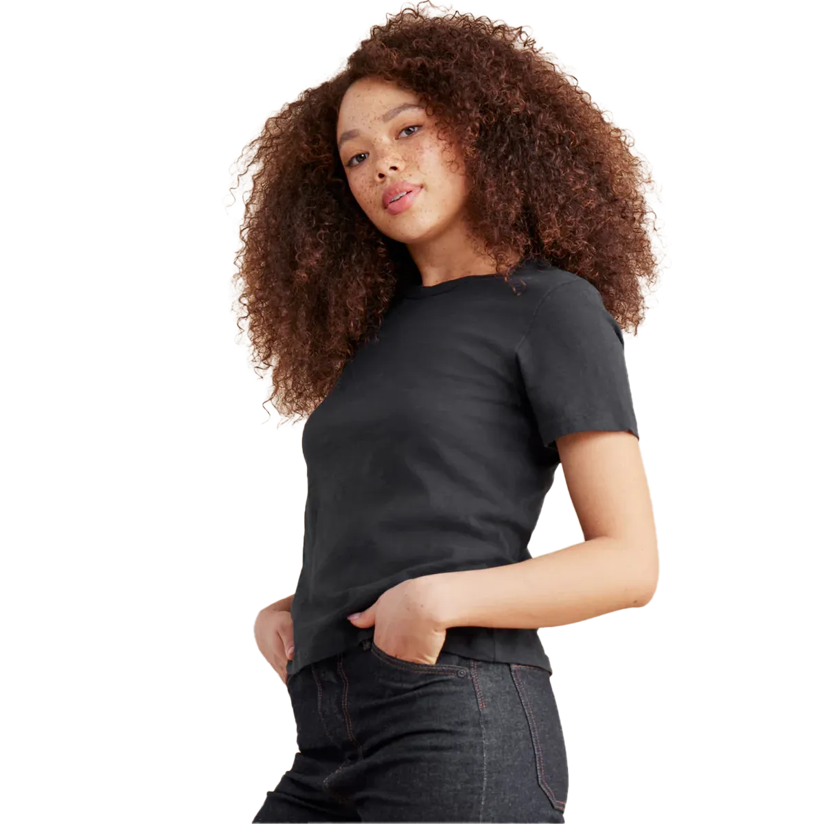 Women's Well Worn Short Sleeve Tee NonRestrictive Design Dry Touch