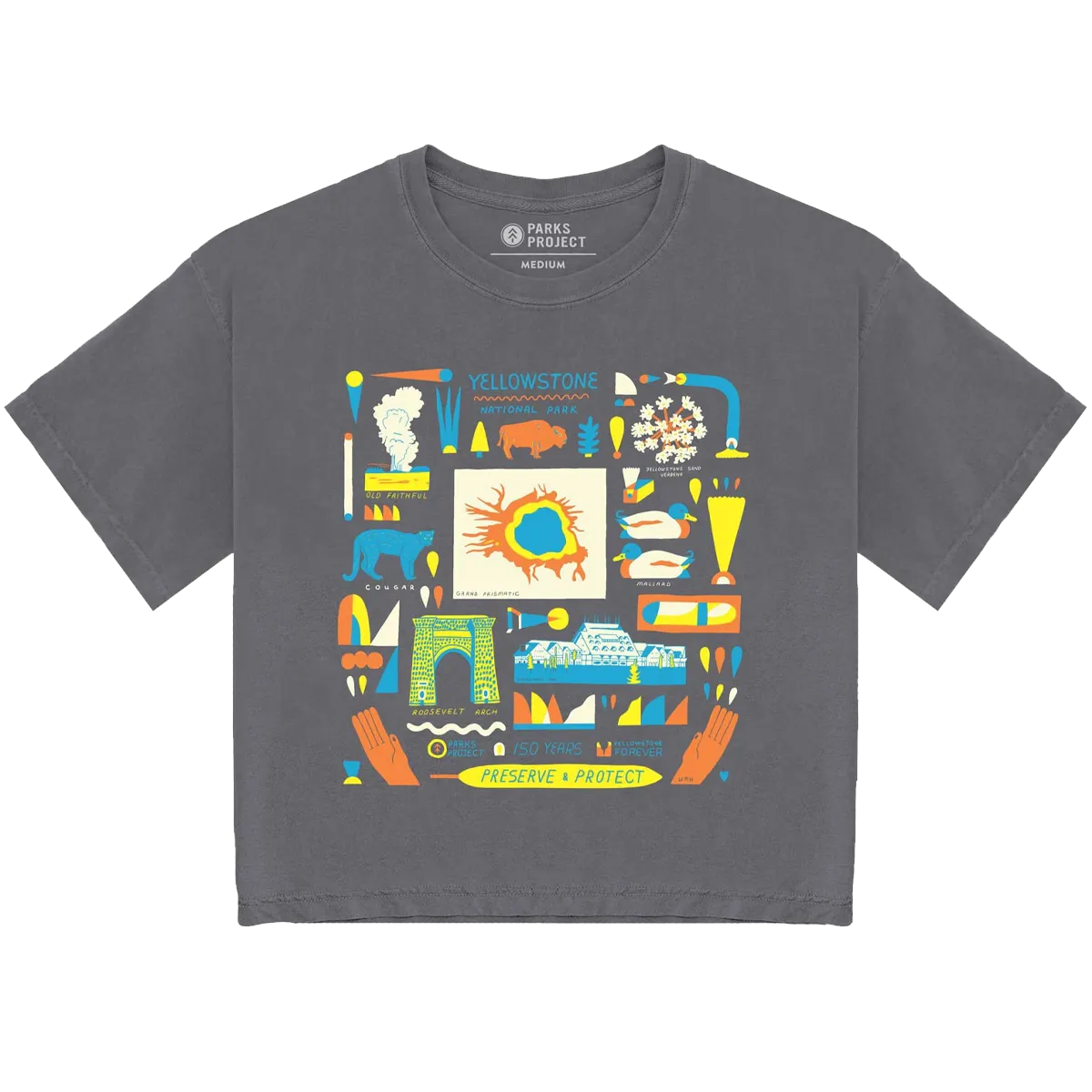 LayeredPaneling Brave Fit Women's Yellowstone NP 150th Anniversary Boxy Tee