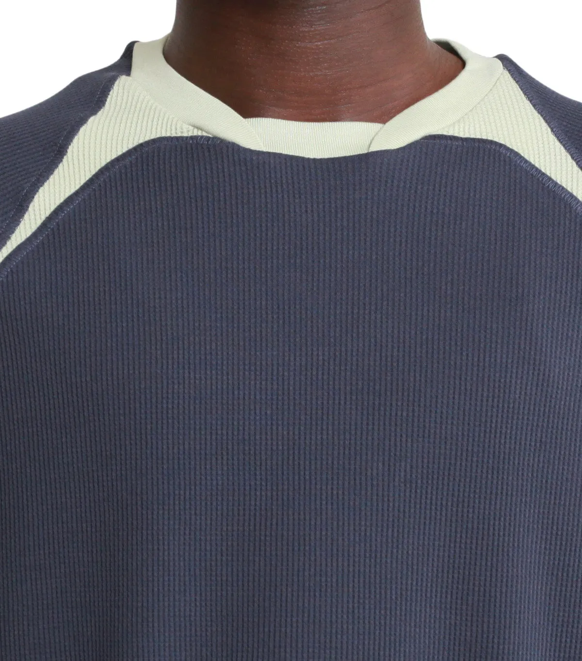 _J.L - A.L_ Waffle Facet Short Sleeve Green Slate Collapsible Hood