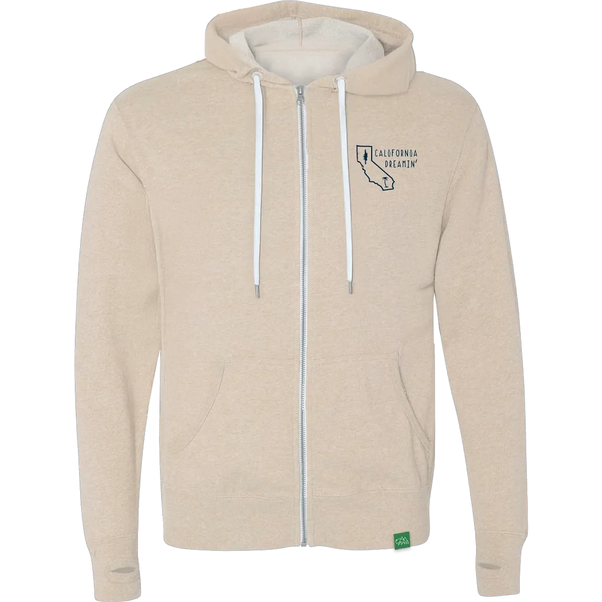 Men's California Topo Hoodie Game Core Zero Waste