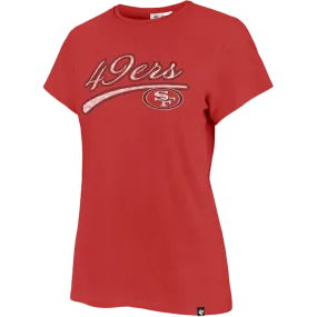Clear Glow Stretch Fabric Women's 49ers Believer Frankie Tee