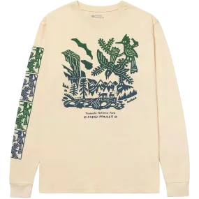 Yosemite Woodcut Long Sleeve Tee Queen Glow