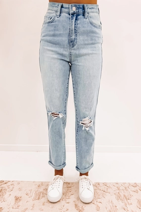 Hi Mom Jean Sun Fade Destroy Daywear Option