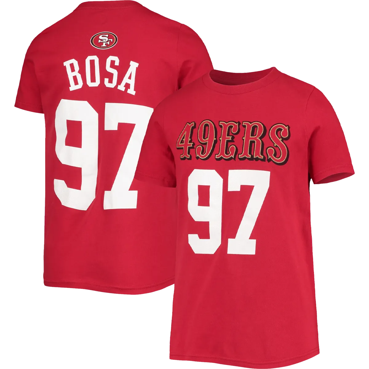 QuickDry Construction Youth 49ers Mainliner Name & Number Tee -  Bosa