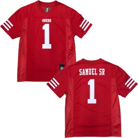 Fame Glow MoistureControl Lining Youth 49ers Mid-Tier Jersey - Samuel
