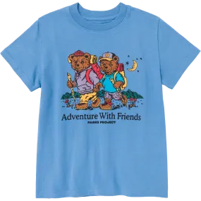 QuickReleaseFastenings slim fit Youth Adventure With Friends Bear Tee