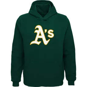 Youth A's Logo Hoodie HighDensity Weave AntiPilling Fabric