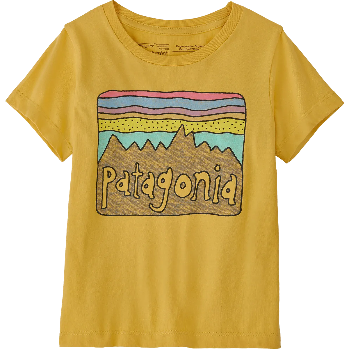 Youth Baby Regenerative Organic Cotton Fitz Roy Skies T-Shirt Raw Linen