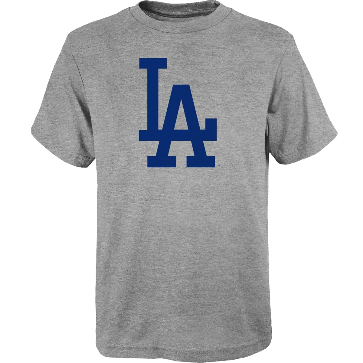 Smart Glow Fine Weave Youth Dodgers Primary Logo Short Sleeve Tee
