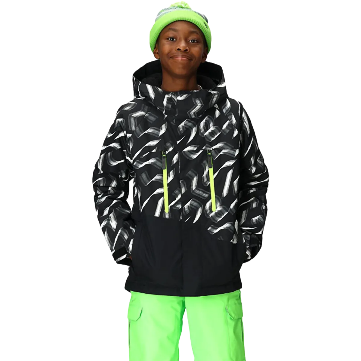 Fine Weave Youth Geo Insulated Jacket