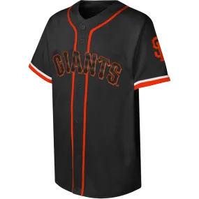 Youth Giants Fashion Baseball Jersey HighCollar Style