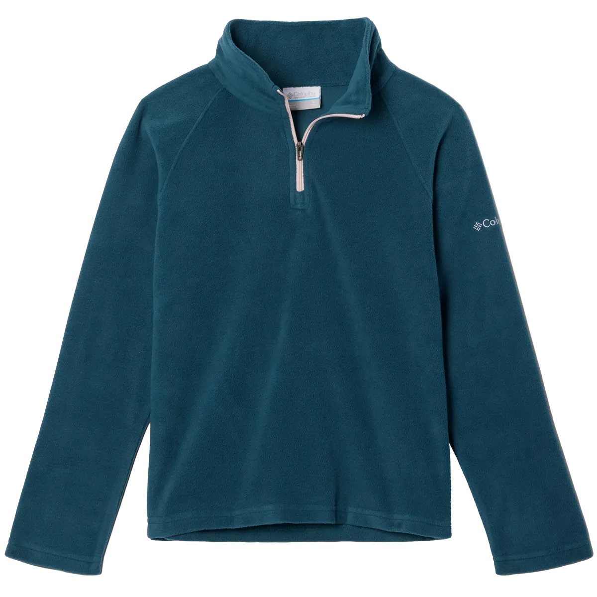 Youth Glacial Fleece Half Zip Fine Weave Fire Glow