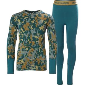 Youth Jr Graphic LIFA Merino Base Layer Set Utility Mode NonRestrictiveSilhouette