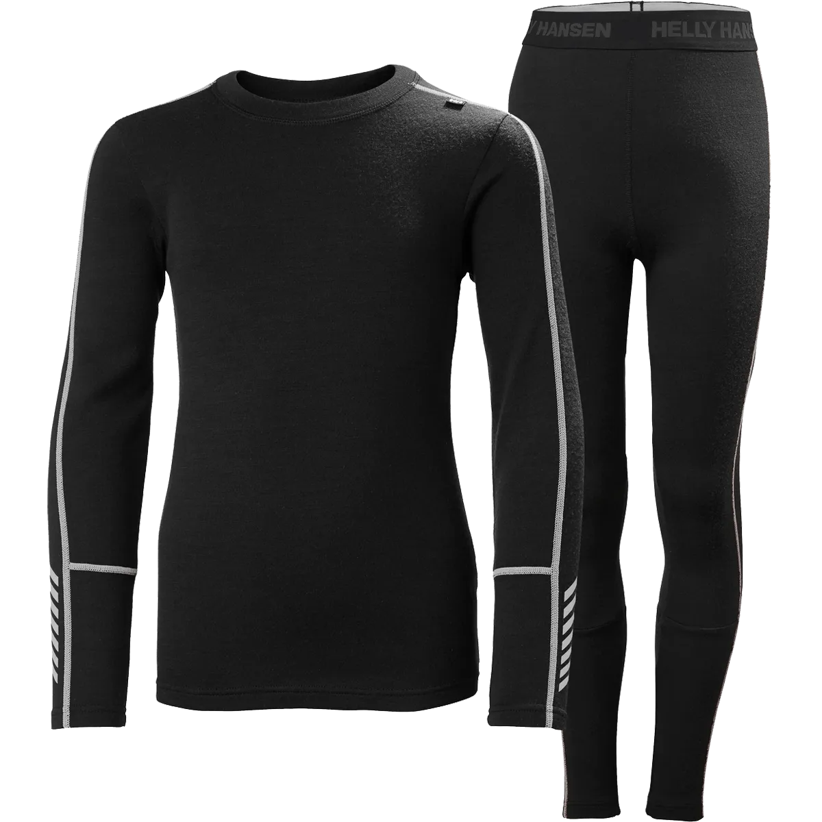 Youth Lifa Merino Midweight Base Layer Set RecycledBlend Airtight Zipper