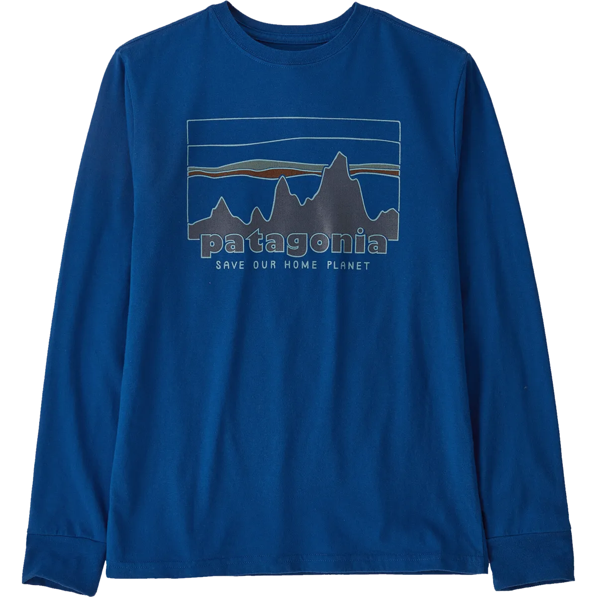 SlipResistantHem Youth Long-Sleeved Regenerative Organic Cotton Graphic T-Shirt