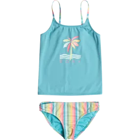 Layer Play Youth Rainbow Stripe Tankini Set