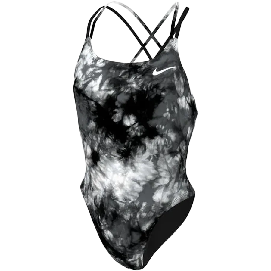 Youth Tie Dye Spiderback One Piece StretchableFabric Jewel tone