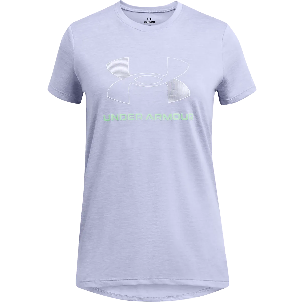 Youth UA Tech Twist Big Logo Short Sleeve SweatWickingLining