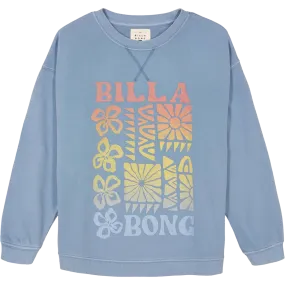 Youth Wood Block Crewneck Swim Easy ElasticFree Cuffs